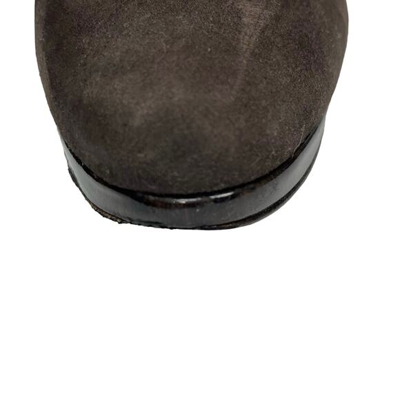 VGUC - Ann Taylor Faux Tortoise Shell Brown Suede Stilettos - Picture 6 of 8